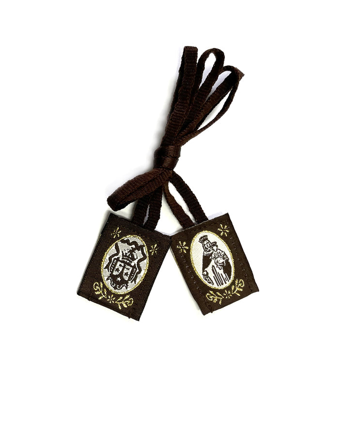 Traditional scapular of Our Lady of Mt Carmel. Escapulario tradicional de La Virgen del Carmen