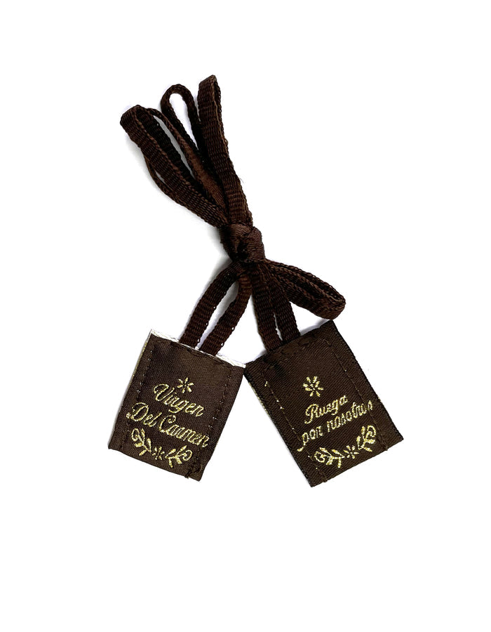 Traditional scapular of Our Lady of Mt Carmel. Escapulario tradicional de La Virgen del Carmen