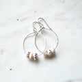 Triple Puka Shell Hoops