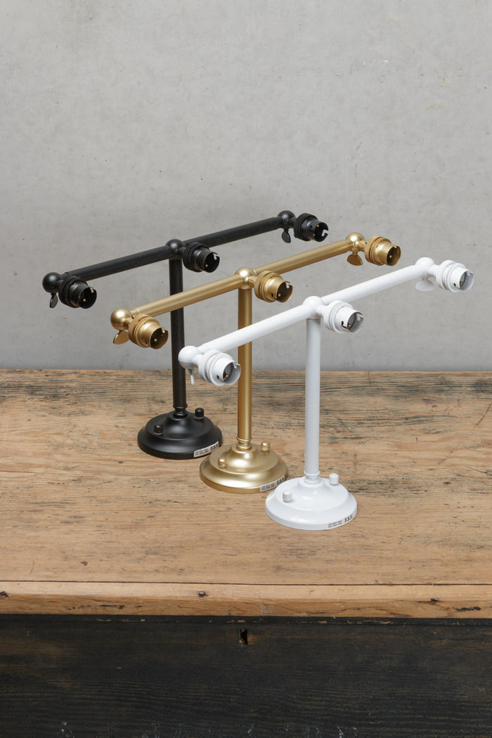 Triple Swivel lampholder Wall Light - B22 in black, white and gold/brass finishes