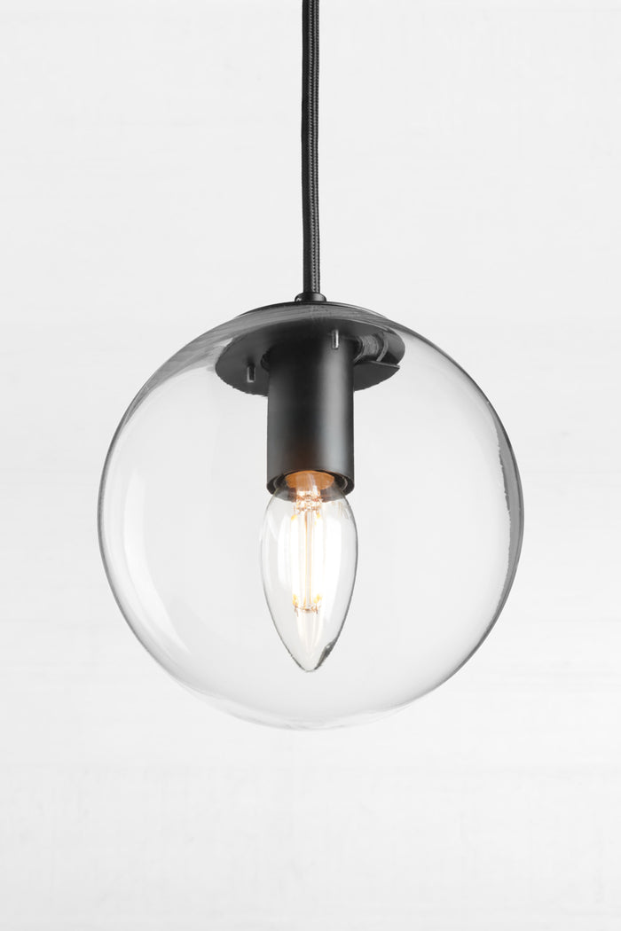 Tully Glass Pendant Light clear shade