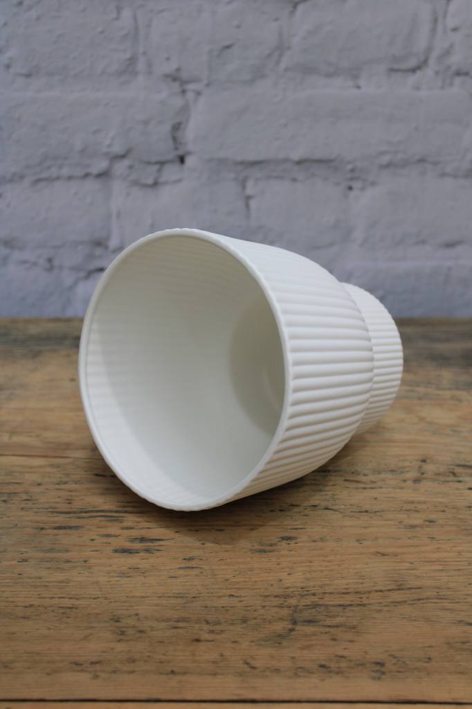 Interior view of ceramic shade.