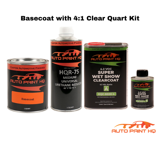 Volvo 484 Seashell Metallic Basecoat Clearcoat Quart Complete Paint Kit