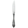 Walco 6845FS Classic Baroque 8 13/16" 18/10 Fieldstone Finish Stainless Steel Extra Heavy Weight Dinner Knife - 12/Pack