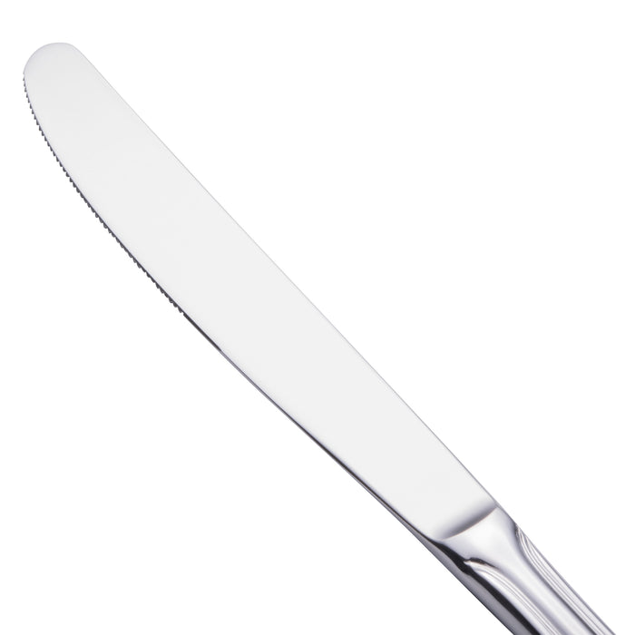 Walco 7145 Marcie 9" 18/0 Stainless Steel Heavy Weight Dinner Knife - 12/Pack