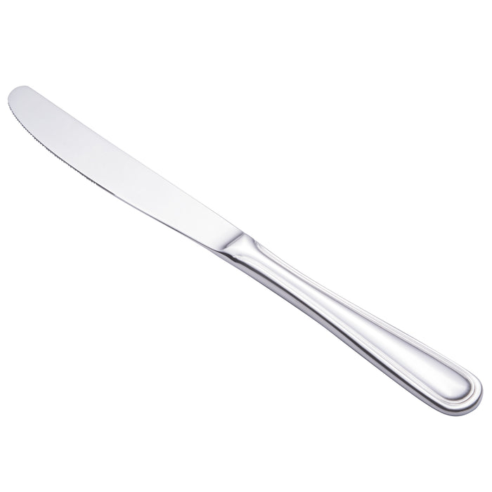 Walco 7145 Marcie 9" 18/0 Stainless Steel Heavy Weight Dinner Knife - 12/Pack