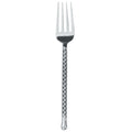 Walco CHAR06 Charred 7 5/8" 18/10 Stainless Steel Extra Heavy Weight Salad Fork - 12/Pack