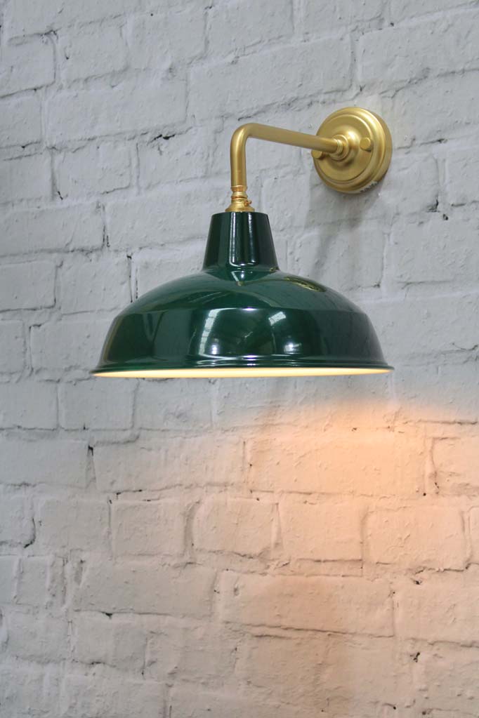 Gold/Brass (Steel Sconce) / Federation Green