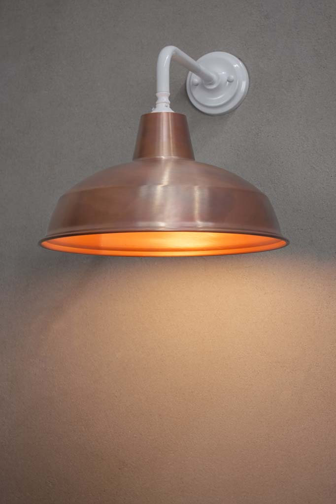 White (Steel Sconce) / Aged Solid Copper
