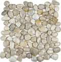 White Polished Pebble Interlocking