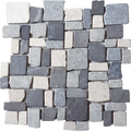 White/Gray Cubic Marble Opus Interlocking