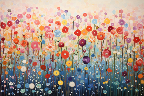 Wildflower Daydream In Pink Paint by Numbers Kit