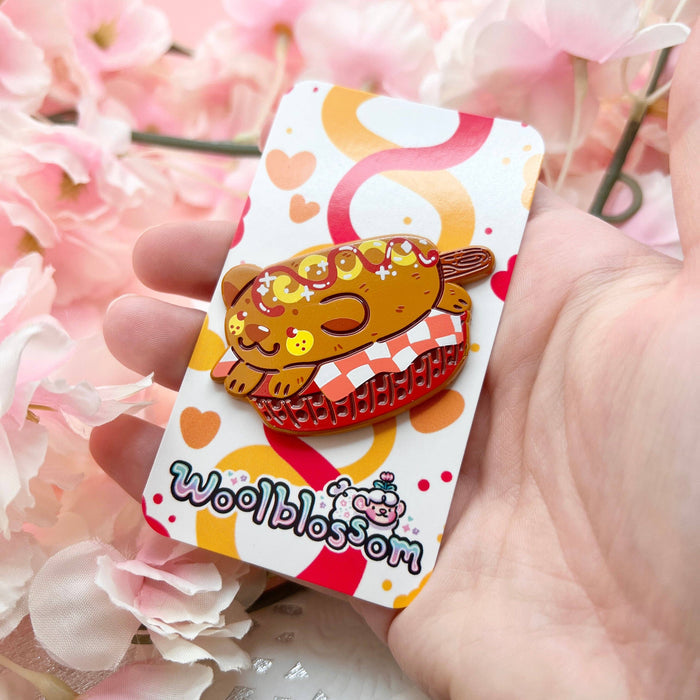 Woolblossom - Corndog ~ Soft Enamel Pin