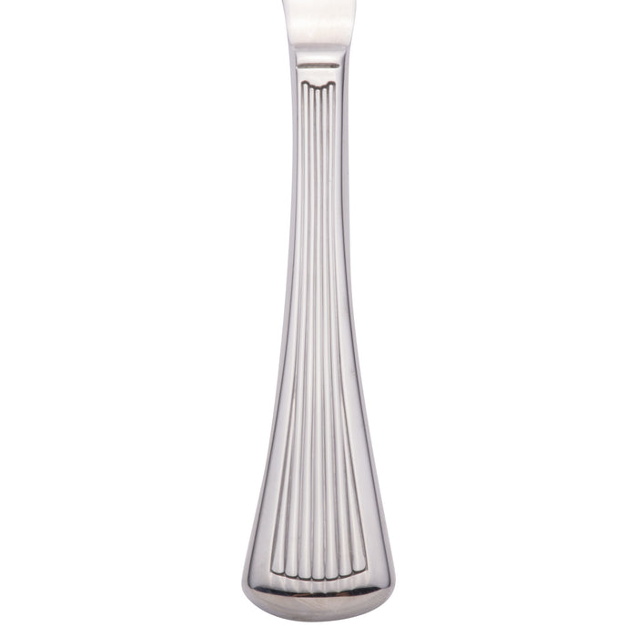 World Tableware 881 754 Minuet 7 1/4" 18/0 Stainless Steel Heavy Weight Bread and Butter Knife - 12/Pack