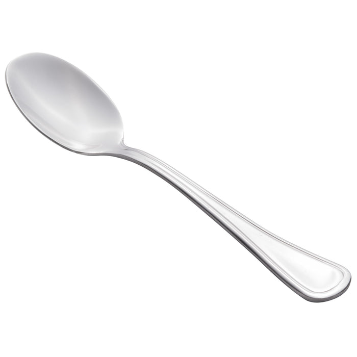 World Tableware 888 007 Masterpiece 5 7/8" 18/0 Stainless Steel Heavy Weight Demitasse Spoon - 12/Pack