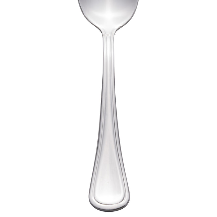 World Tableware 888 007 Masterpiece 5 7/8" 18/0 Stainless Steel Heavy Weight Demitasse Spoon - 12/Pack