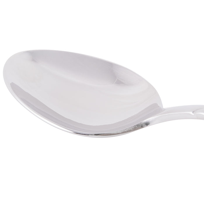 World Tableware 980 002 Neptune 7 1/8" 18/8 Stainless Steel Extra Heavy Weight Dessert Spoon - 12/Pack