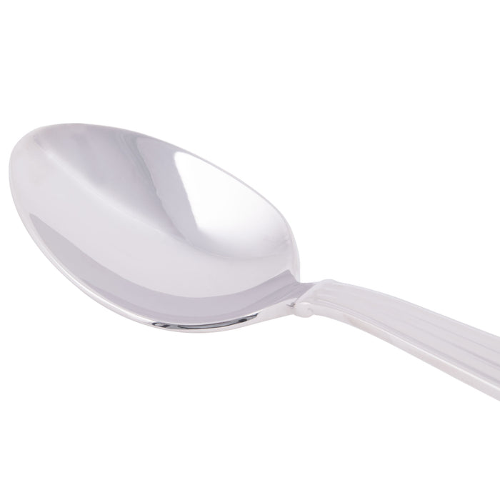 World Tableware 983 001 Aegean 6 1/8" 18/8 Stainless Steel Extra Heavy Weight Teaspoon - 12/Pack