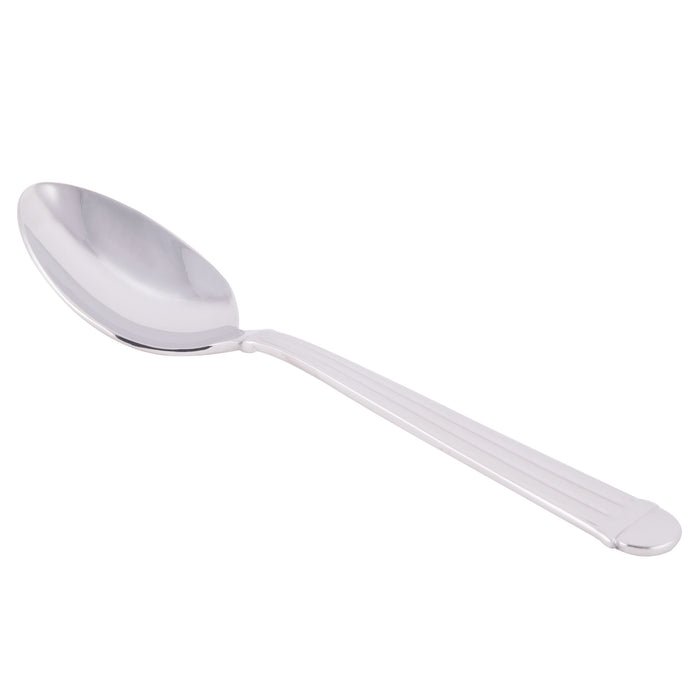 World Tableware 983 001 Aegean 6 1/8" 18/8 Stainless Steel Extra Heavy Weight Teaspoon - 12/Pack