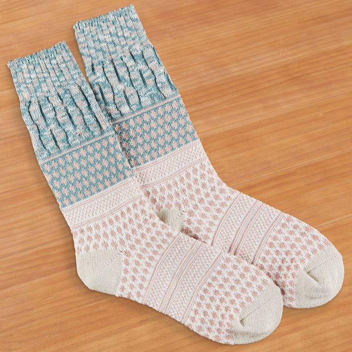 World's Softest Women's Weekend Gallery Textured Crew Socks