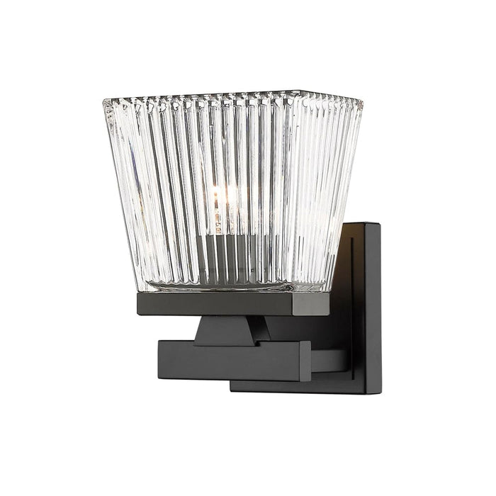 Z-Lite Astor Matte Black 1 Light Wall Sconce 1936-1S-MB
