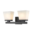 Z-Lite Astor Matte Black 2 Light Vanity 1937-2V-MB - Bath & Vanity