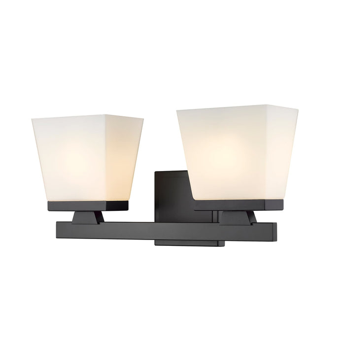 Z-Lite Astor Matte Black 2 Light Vanity 1937-2V-MB - Bath & Vanity